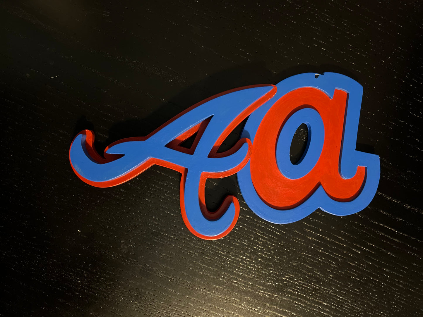 Atlanta Baseball Pendant (Hand Painted)