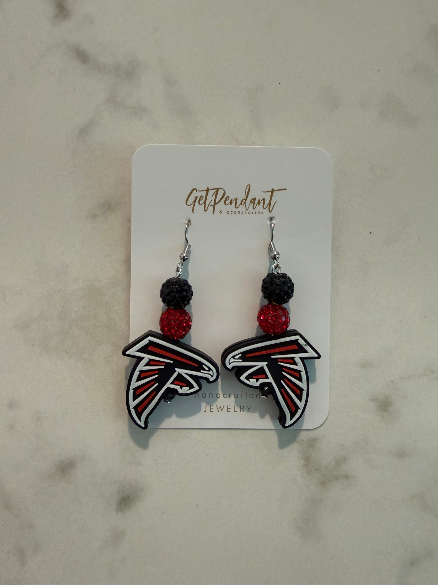Silicone Earrings Football