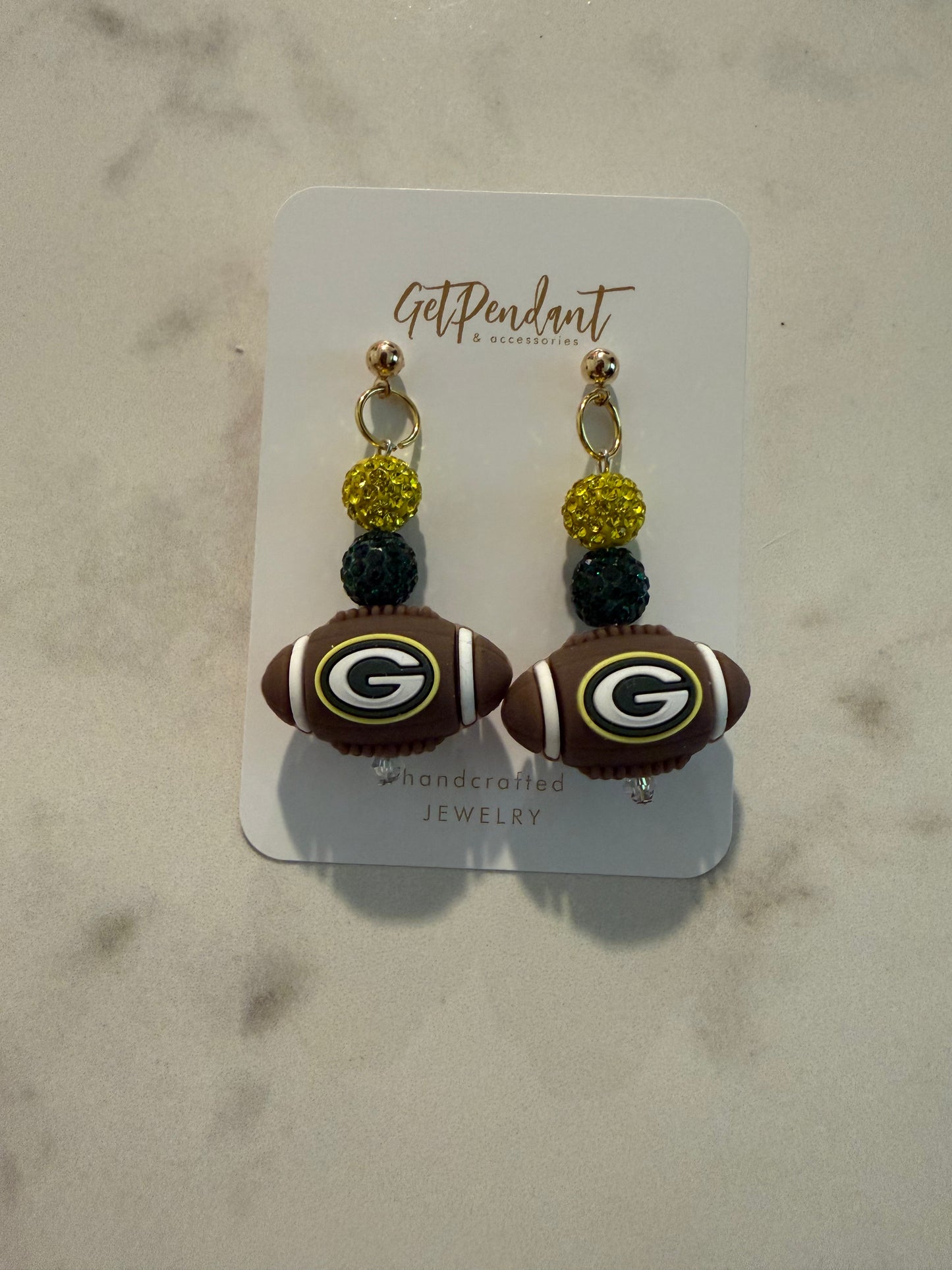 Silicone Earrings Football