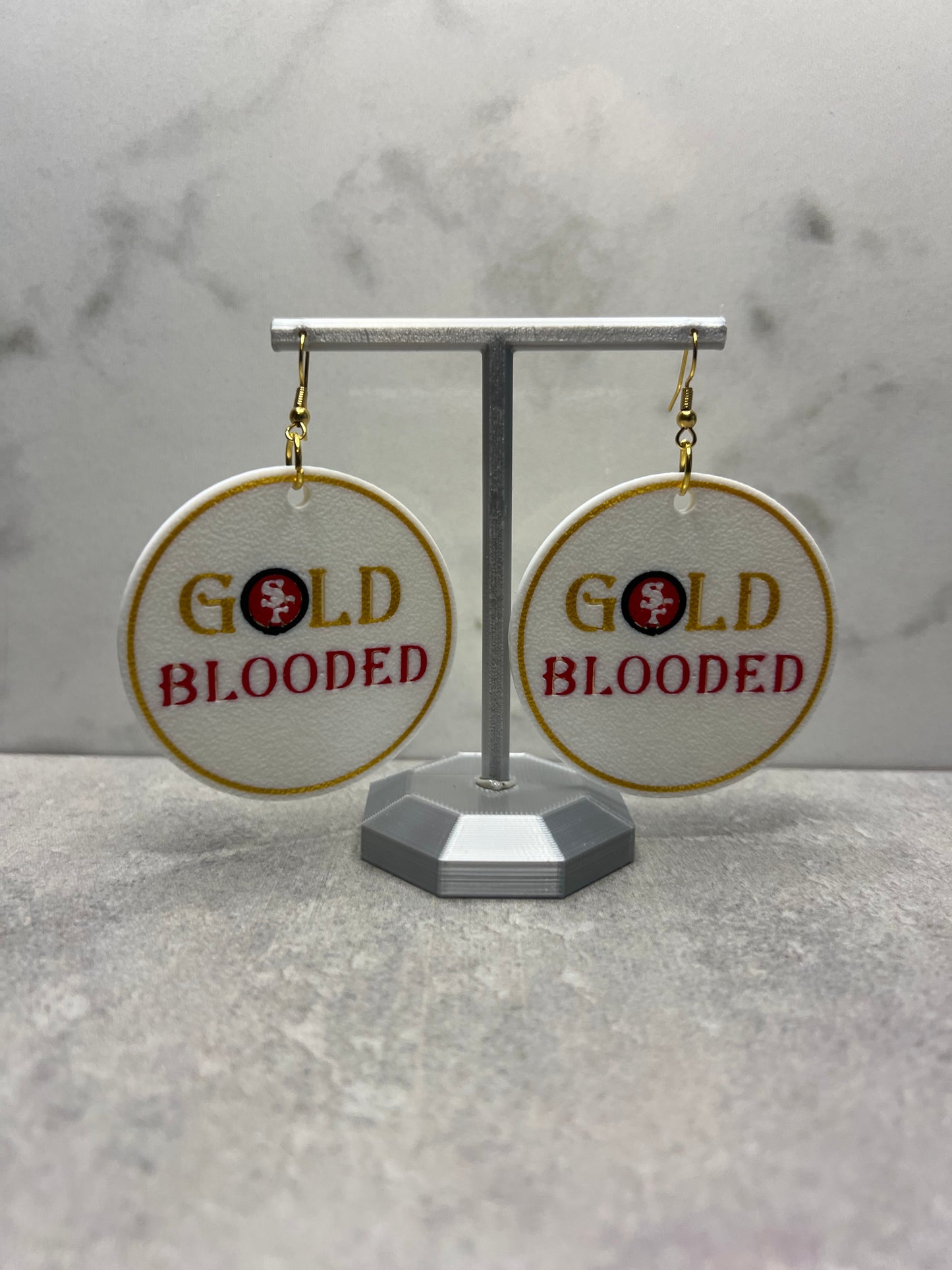 San Francisco Football Earrings