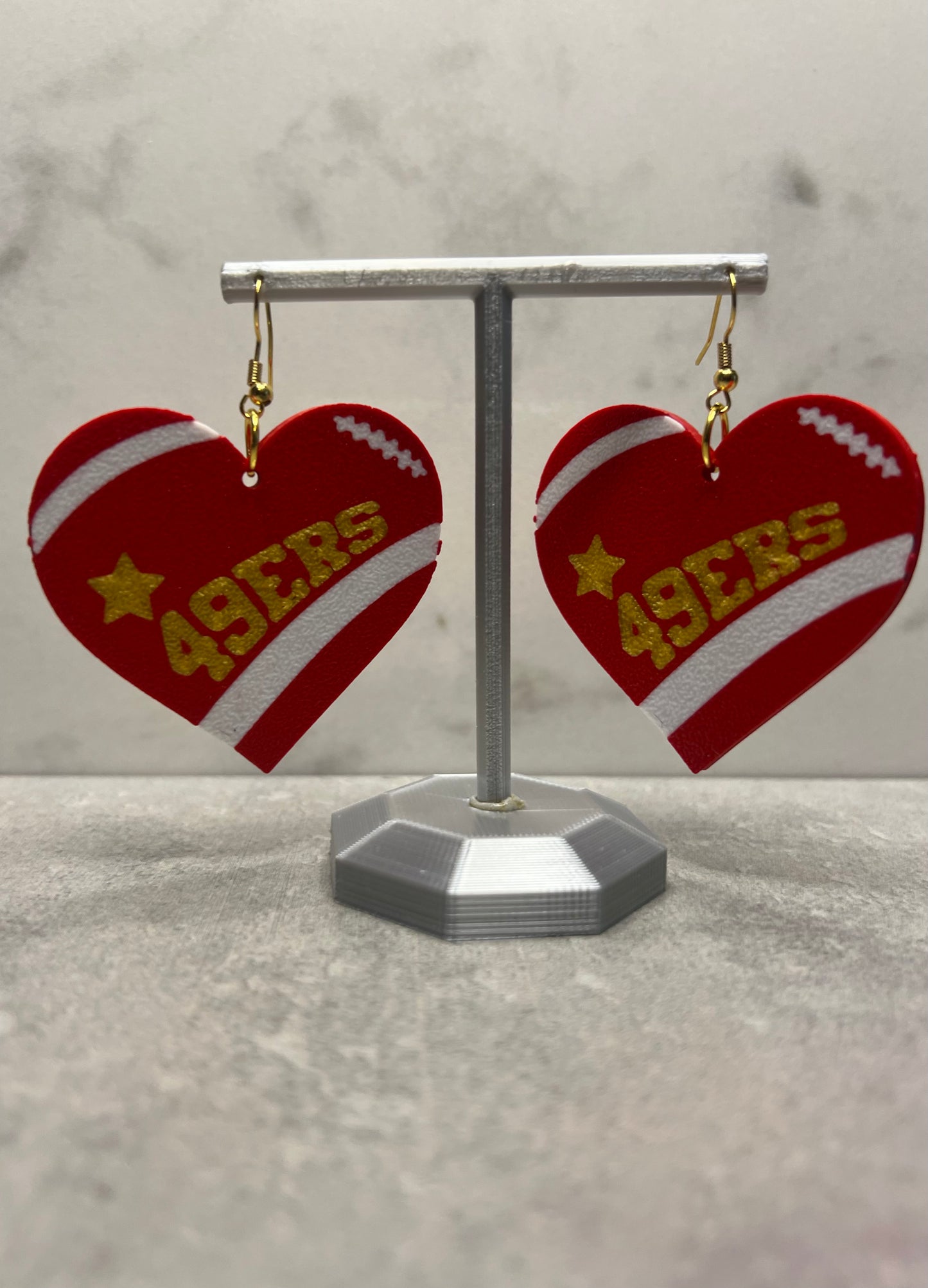 San Francisco Football Earrings