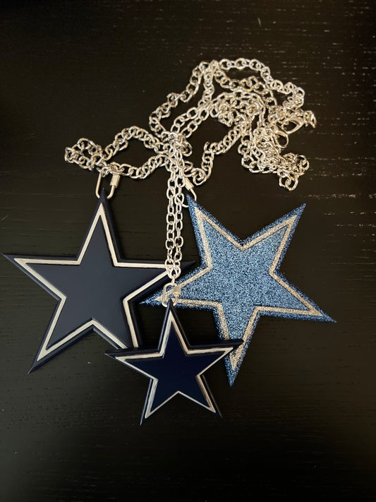 Dallas Football Pendant (Hand Painted)