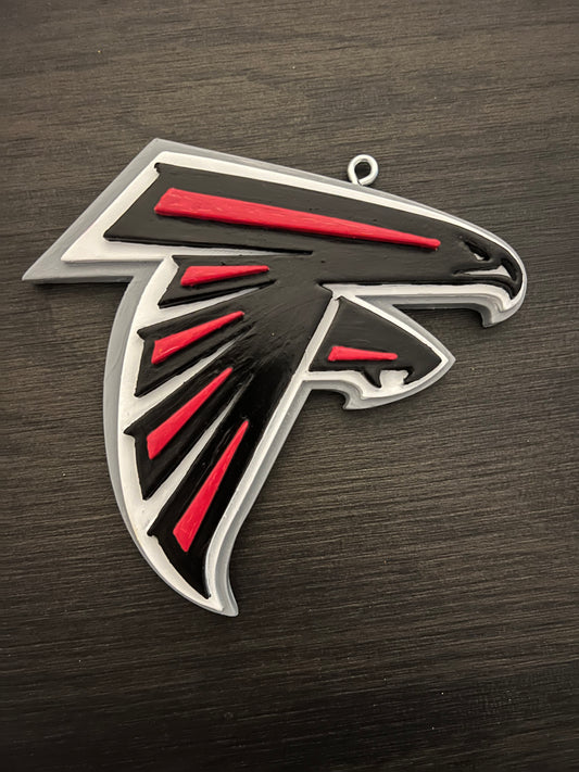 Atlanta Football Pendant (Hand Painted)