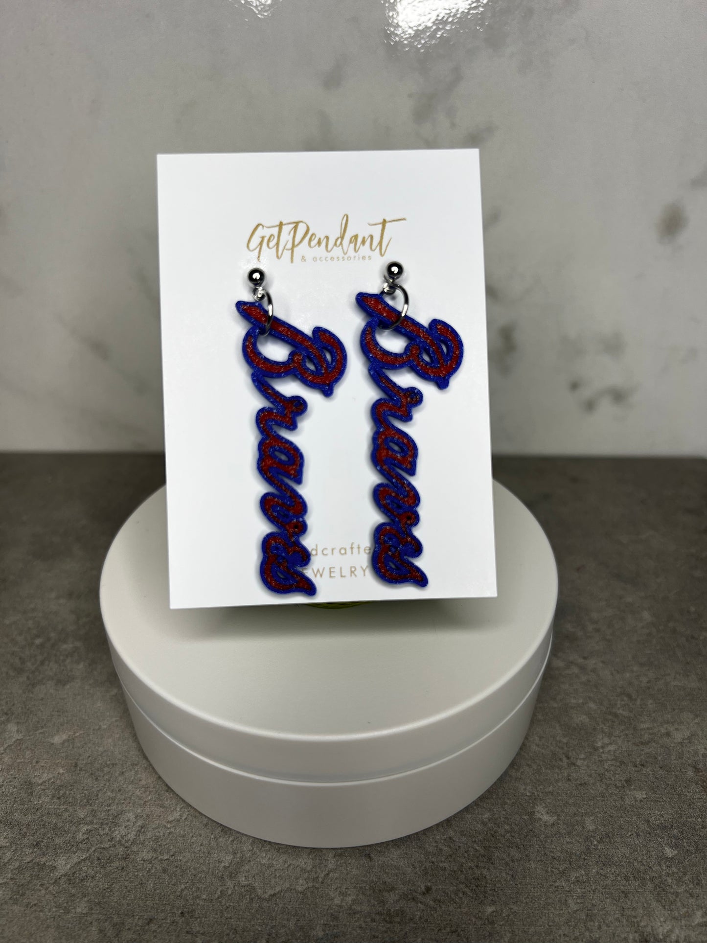 Atlanta Baseball Earrings
