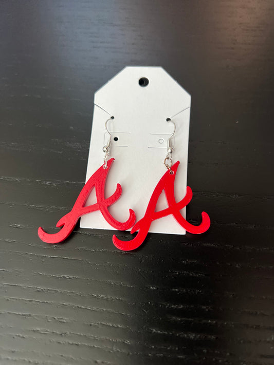 Atlanta Baseball Earrings