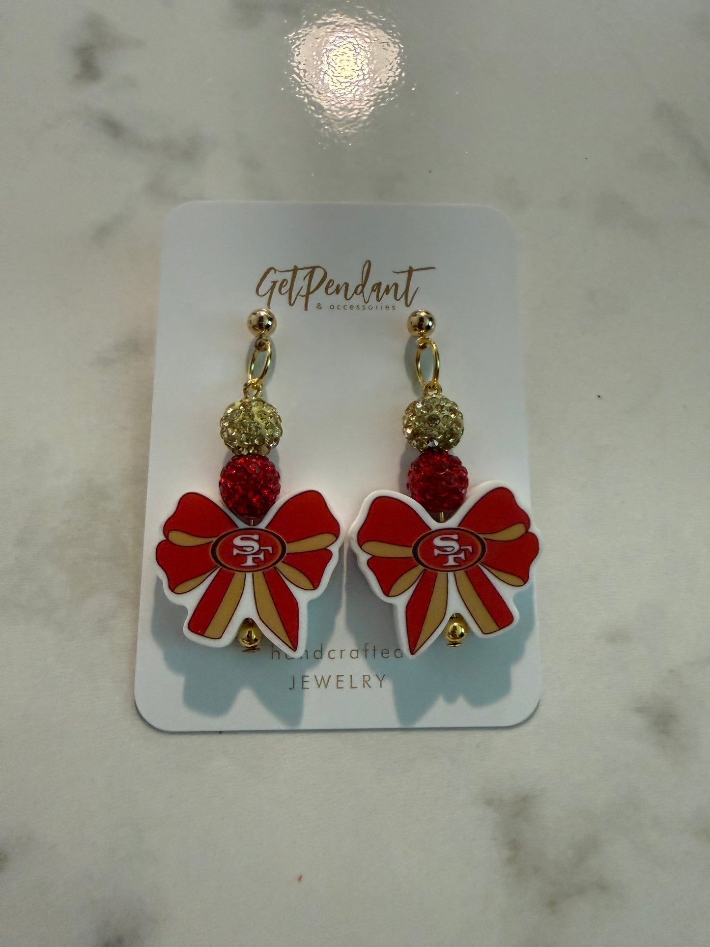 Silicone Earrings Football