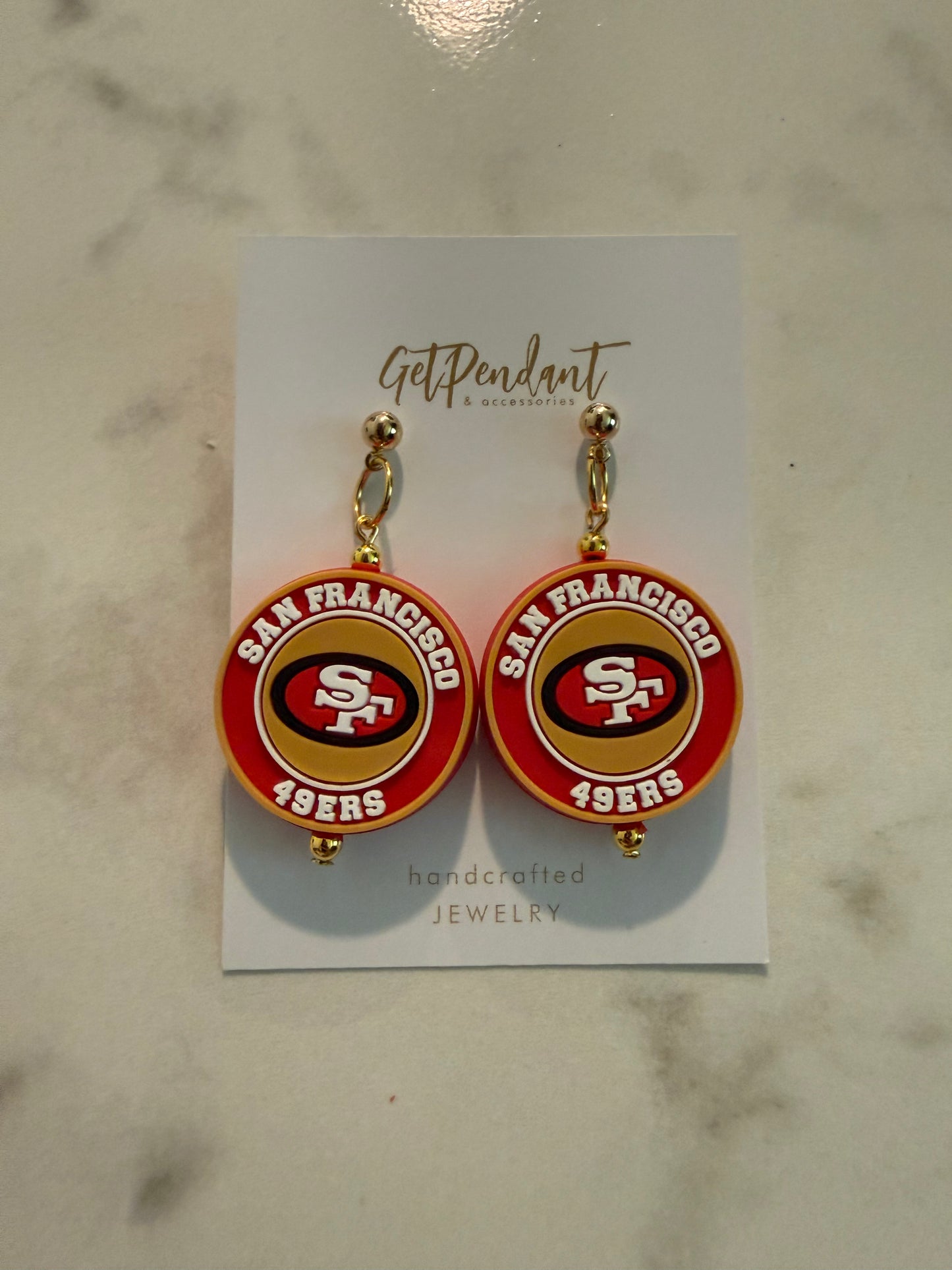 Silicone Earrings Football