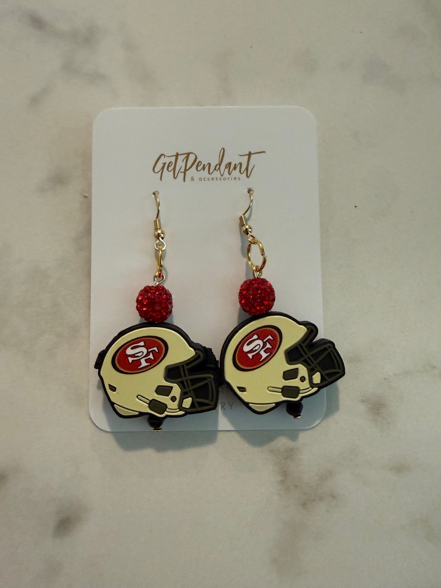 Silicone Earrings Football