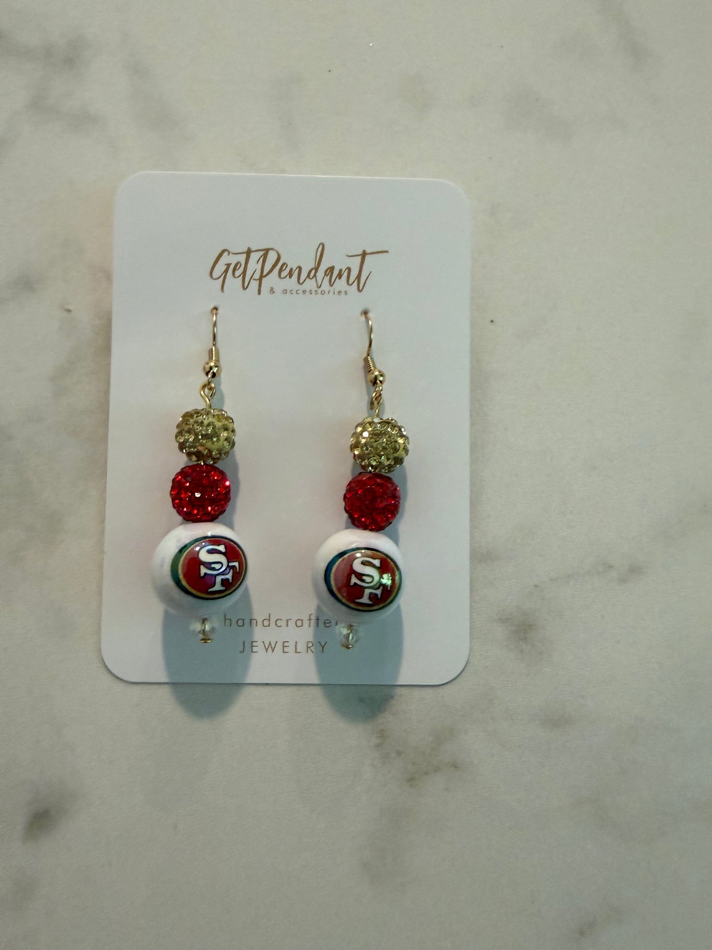 Beaded Earrings NFL