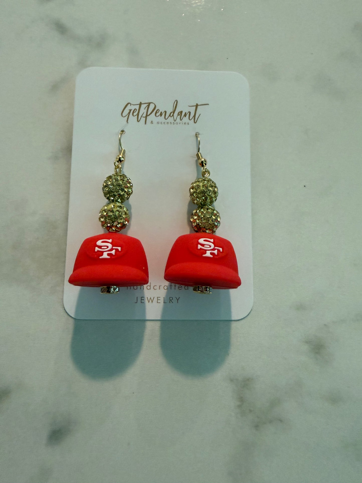 Silicone Earrings Football
